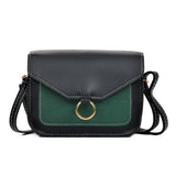Fashion Women Hit Color Leather Crossbody Bags Messenger Shoulder Bag