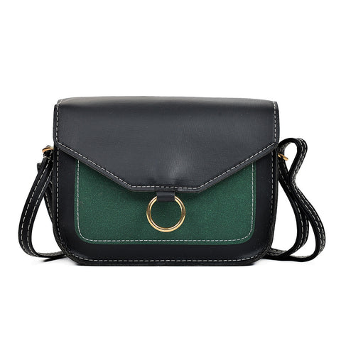 Fashion Women Hit Color Leather Crossbody Bags Messenger Shoulder Bag