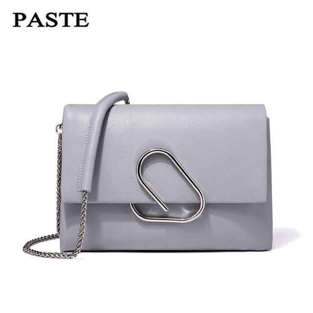 Free Shipping, Paste Shoulder Bag 100% Soft Genuine Leather Ol Style Women'S Handbags Ladies