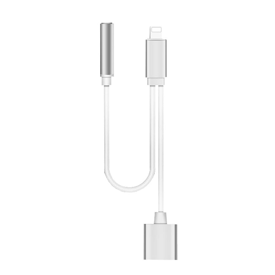 Audio Cable Converter 2In1 Function Charging And Music Cable Splitter Adapter For 7 7Plus Ios10.2