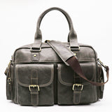 Brand Go-Luck Classic Style Design Genuine Leather Travel Bag Duffle Handbag Cowhide Shoulder Bag