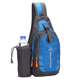 Sling Backpack Wear Resistant Waterproof Shoulder Chest Pack Crossbody Bag With Detachable Water