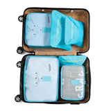 Iux Nylon Packing Cube Travel Bag System Durable 6 Pieces One Set Large Capacity Of Bags Unisex