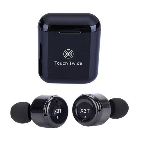Original X3T Mini Touch Invisible Twins True Wireless Bluetooth Headset Csr 4.2 Hifi Stereo