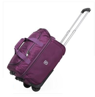 Men Business Trolley Bags Wheeled Bag Women Travel Luggage Case Nylon Suitcase Travel Rolling