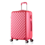 20 Inch Woman Travel Case Suitcases,Diamond Luggage Travel Bag,Abs Travel Luggage,Rolling