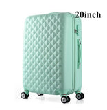 20 Inch Woman Travel Case Suitcases,Diamond Luggage Travel Bag,Abs Travel Luggage,Rolling