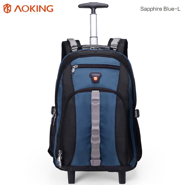 Aoking Travel Trolley Backpack Luggage Large Capacity Men'S Trolley ...