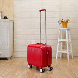 Wholesale!16 Inch High Quality Pc Candy Color Travel Luggage On Universal Wheels With Brake,Green