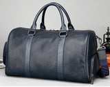 Men'S Travel Bag Casual Genuine Leather Luggage Carry On Leather Duffel Shoulder Bags Weekend Bag