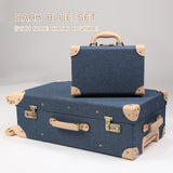 Uniwalker Fashion Vintage Travel Suitcase Trolley Travel Bags Retro Travel Trolley Luggage Suitcase