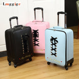 New Luggage Bag ,Women Suitcase,Fashion Pu Travel Box,Rolling Carry On,Trolley Hardcase Case With