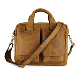 Men Genuine Leather Bag Business Tote Briefcases Messenger Bag Horse Leather Famous Brands High