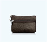 Women Men Genuine Leather Coin Purse / Key Wallet 2018 New Fashion Zipper Mini Handbag Card Holders