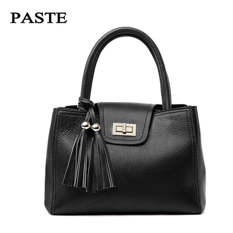 European Style Genuine Leather Handbag 2017 New Classic Layer Cowhide Leather Female Shoulder Bag