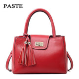 European Style Genuine Leather Handbag 2017 New Classic Layer Cowhide Leather Female Shoulder Bag