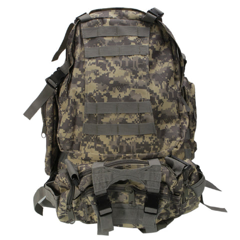 Practical Large Capacity Cloth Single Double Shoulder Tactics Military Fans Backpack 55L Acu