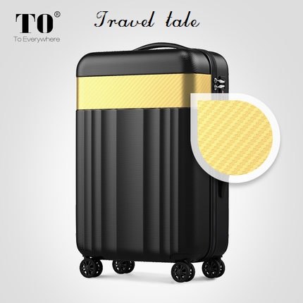 Travel Tale Color Stitching 20/22/24/26/28 Inches Abs  High Quality Rolling Luggage Spinner Brand