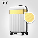 Travel Tale Color Stitching 20/22/24/26/28 Inches Abs  High Quality Rolling Luggage Spinner Brand