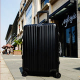 Checked Aluminum Frame Pc Suitcase Valiz Trolley Luggage Tsa Lock Koffer Mala De Viagem Spinner