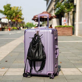Checked Aluminum Frame Pc Suitcase Valiz Trolley Luggage Tsa Lock Koffer Mala De Viagem Spinner