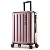 Checked Aluminum Frame Pc Suitcase Valiz Trolley Luggage Tsa Lock Koffer Mala De Viagem Spinner