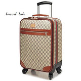 Travel Tale Fashionable, High Quality 16/18/20/22/24 Inch Pu Durable Rolling Luggage Spinner