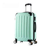 20Inch Classic Striped Patch Trolley Suitcase/Rolling Spinner Wheels Pull Rod Luggage/Women Girl