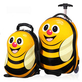 2016 New 16 "Wheeled Luggage+12" Cool Backpack 3D Cartoon Children Suitcase/Abs Cartoon Travel