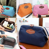 Printing Fashionable Cosmetic Bag Portable Wash Bag Steel Frame Cosmetic Bag