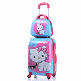 Hello Kitty Luggage Suitcase Bag Set,Women Rolling Travel Box,Children Cartoon Abs Hardcase Trolley