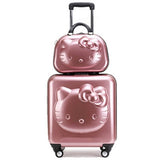 Kids Hello Kitty Suitcase Bag Set,Women Luggage,Gift For Children ,Cartoon Rolling Travel