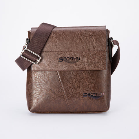 Men Fashion Business Handbag Shoulder Bag Tote Flap Bag Chest Bag