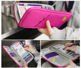 Travel Multifunction Bag Pouch Passport Id Credit Card Wallet Cash Holder Case