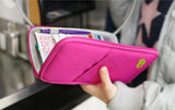 Travel Multifunction Bag Pouch Passport Id Credit Card Wallet Cash Holder Case