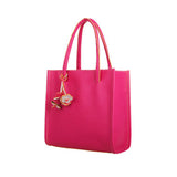 Fashion Girls Handbags Leather Shoulder Bag Candy Color Flowers Totes