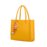 Fashion Girls Handbags Leather Shoulder Bag Candy Color Flowers Totes