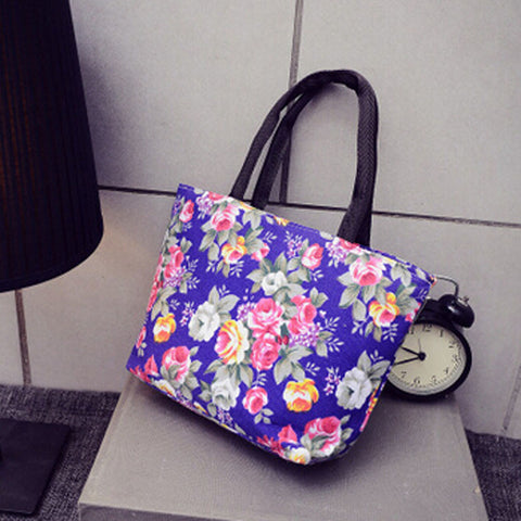 Fashion Women Girls Printing Canvas Shopping Handbag Shoulder Tote Shopper Bag
