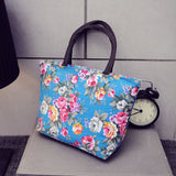 Fashion Women Girls Printing Canvas Shopping Handbag Shoulder Tote Shopper Bag