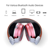 Bluetooth Headphones Over Ear Stereo Wireless Headset With Microphone Tf