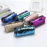 Unisex Fashion Double Color Sequins Handbag Cosmetic Bag Makeup Pouch