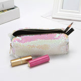 Unisex Fashion Double Color Sequins Handbag Cosmetic Bag Makeup Pouch