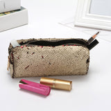 Unisex Fashion Double Color Sequins Handbag Cosmetic Bag Makeup Pouch
