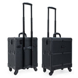 Cosmetic Bags,Trolley Nails Makeup Case With Rolling, Beauty Box Toolbox Travel Luggage ,17" Inch