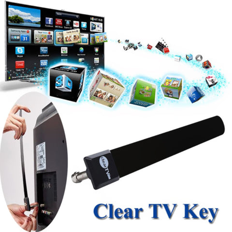 Us Eu Clear Tv Key Hdtv Free Digital Indoor Antenna Ditch Cable As Seen On Tv