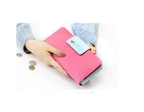 Birds Clutch Wallet Leather Case Long Zip Button Card Purse Handbag