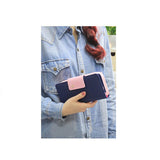Birds Clutch Wallet Leather Case Long Zip Button Card Purse Handbag