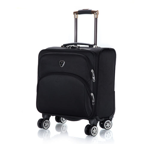 Fashion 18 Inch Oxford Commercial Trolley Luggage High Quality Travel Suitcase Universal Wheel