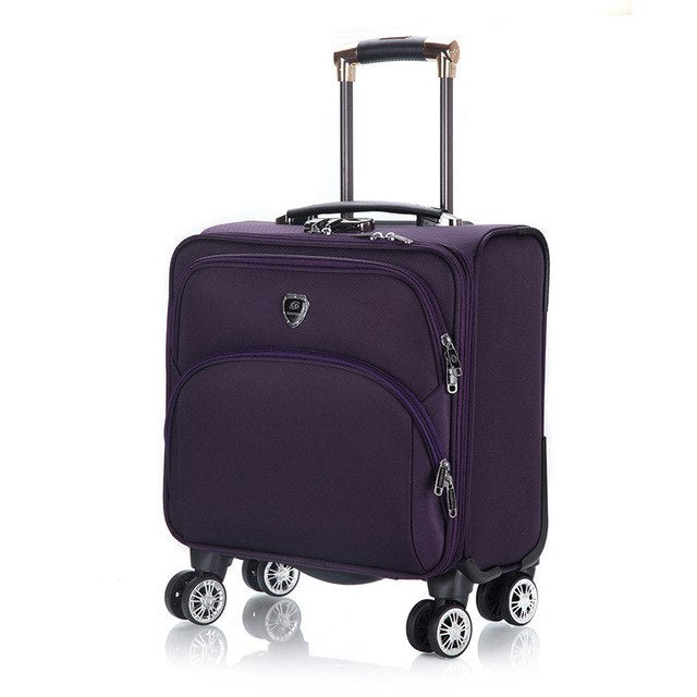 Fashion 18 Inch Oxford Commercial Trolley Luggage High Quality Travel Suitcase Universal Wheel