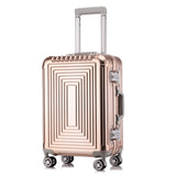 Letrend 100% Aluminum-Magnesium Alloy Rolling Luggage Spinner Suitcases Wheel 20 Inch Men